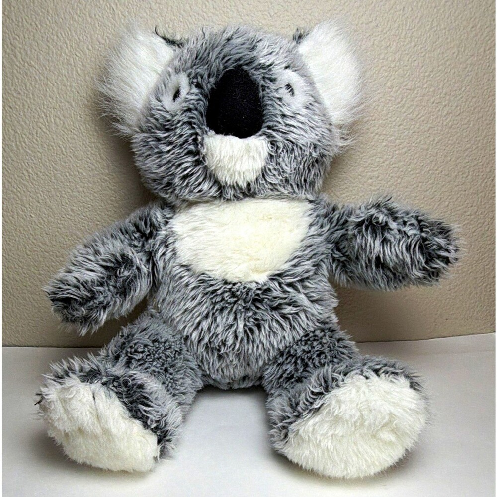 Build-A-Bear Workshop Koala Plush Gray White Black Washable